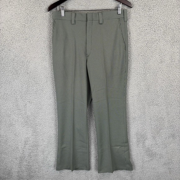 John Blair Other - NOS John Blair Polyester Pants Mens 32x28 Spruce Green Disco Vintage 60s 70s USA
